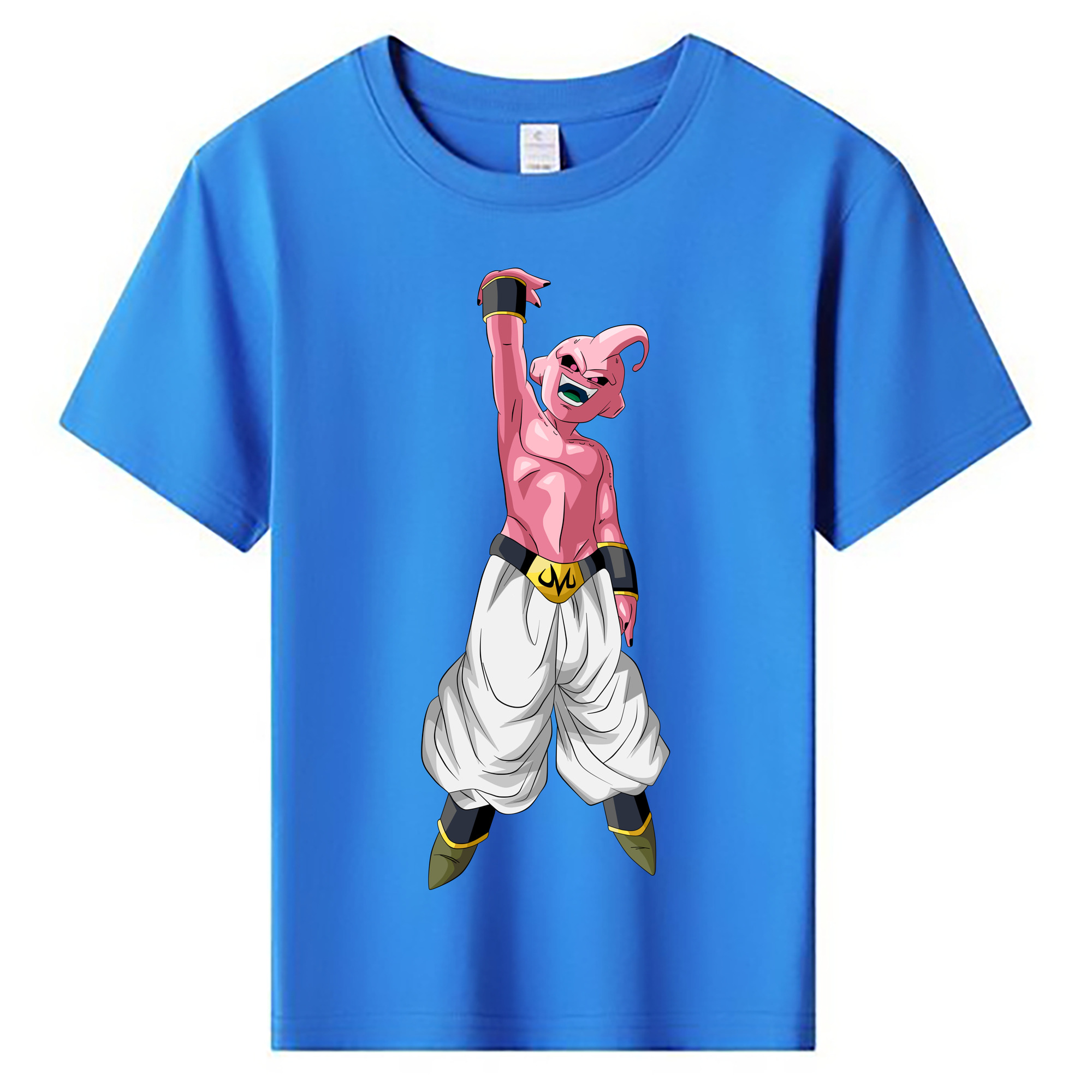 （画像用） ドラゴンボール 魔人ブウ DRAGON BALL Majin Buu 綿100％キッズTシャツ（フロントプリント）